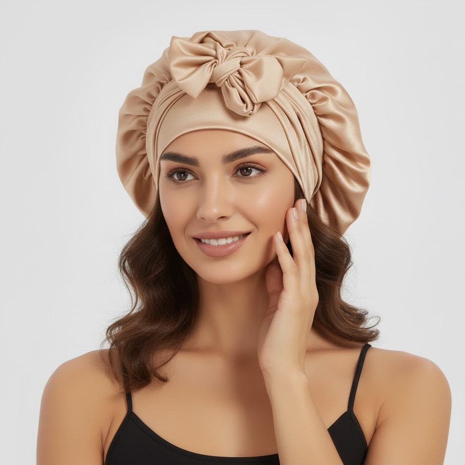 Bonnet Soie Noeud Papillon