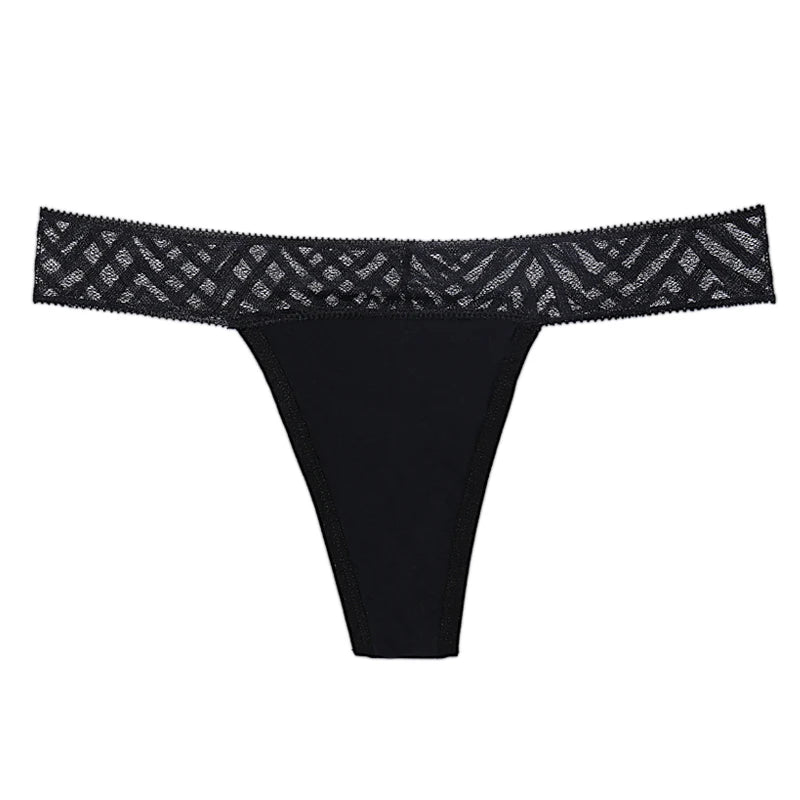 Tanga menstruel - Dentelles - flux léger