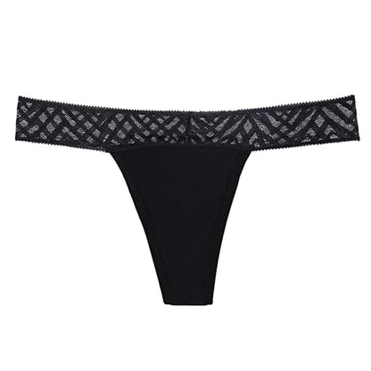 Tanga menstruel - Dentelles - flux léger