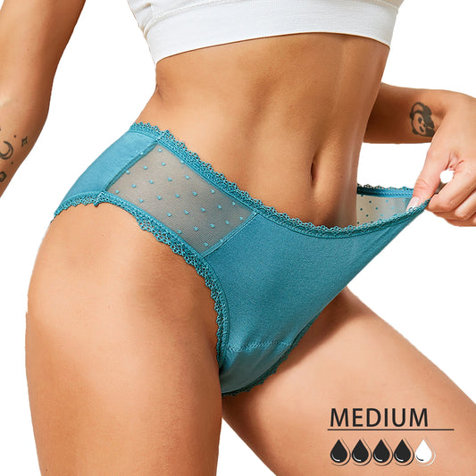 Culotte menstruelle basique en dentelle - flux moyen